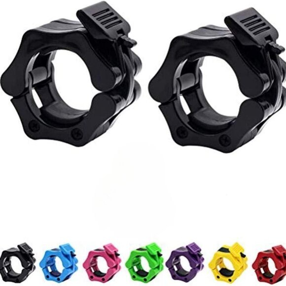 Gym fitness accessories magnetic open face barbell collar clip clamps1 Pair - Picture 8 of 12